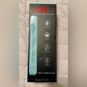 Chi 1" Ceramic Hairstyling Iron - Limited Edition Pretty Green Palms- SOLD OUT
